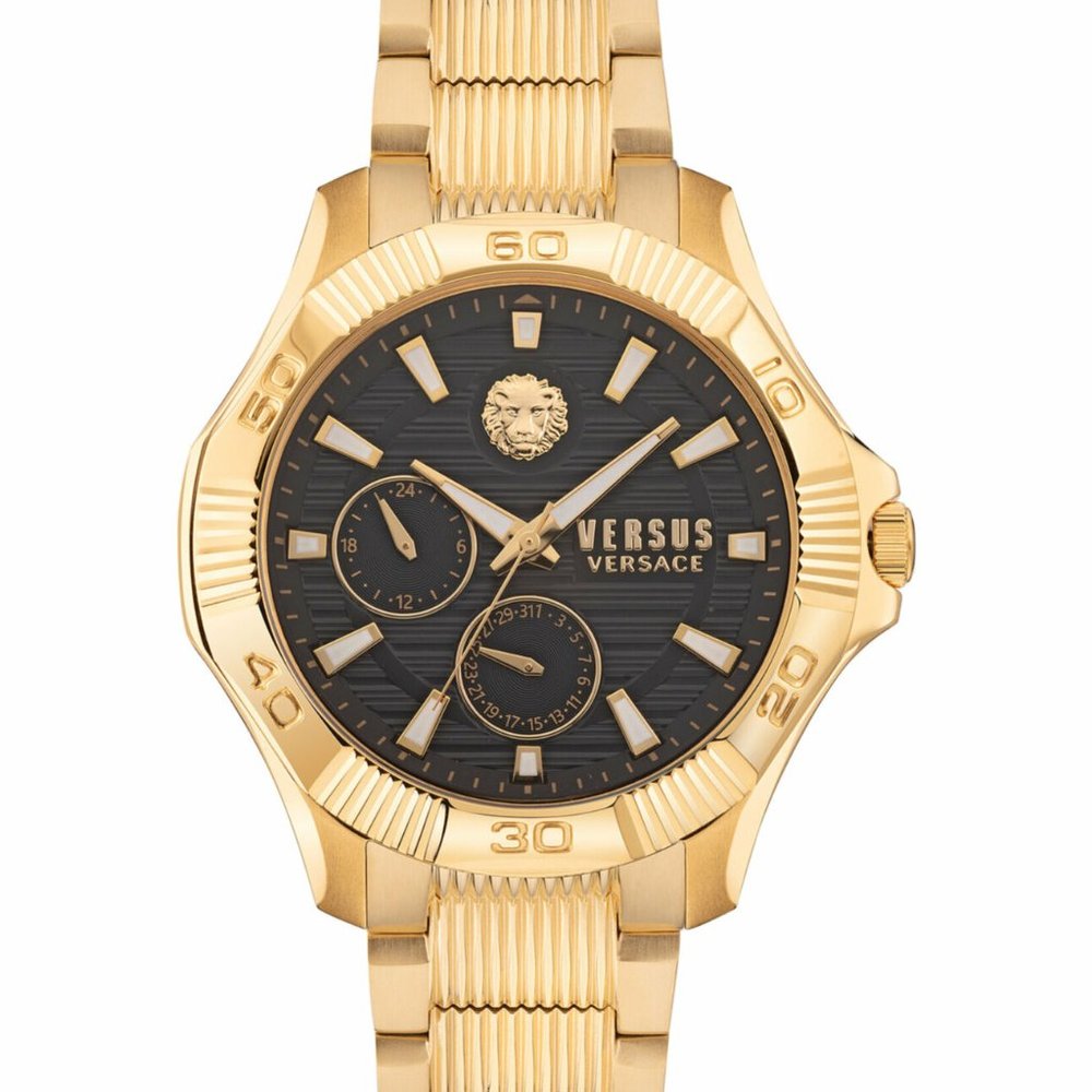 Sale! Versace Versus Gold Black Dial Watch